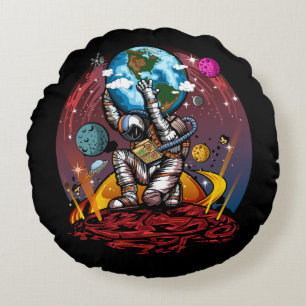 Cojín Redondo Hombre del espacio de Atlas