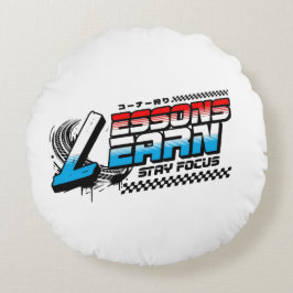 COJÍN REDONDO HOME DECOR FOCUS LESSONS LEARN ROUND PILLOW