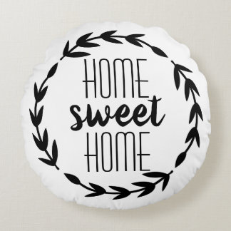 Cojín Redondo Home Sweet Home Farmhouse Pillow