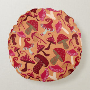 Cojín Redondo Hongos Cute