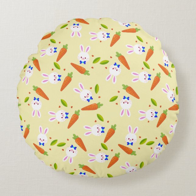 Cojín Redondo Hoppia siempre después de (Anverso)