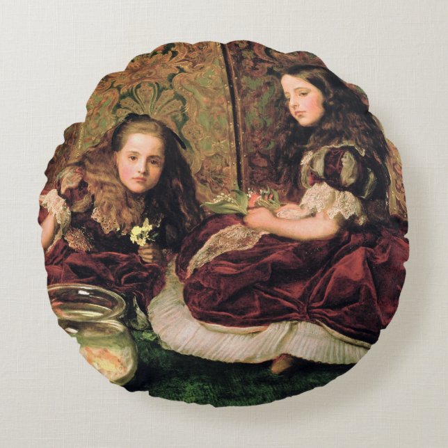 Cojín Redondo Horas del ocio, 1864 (Anverso)