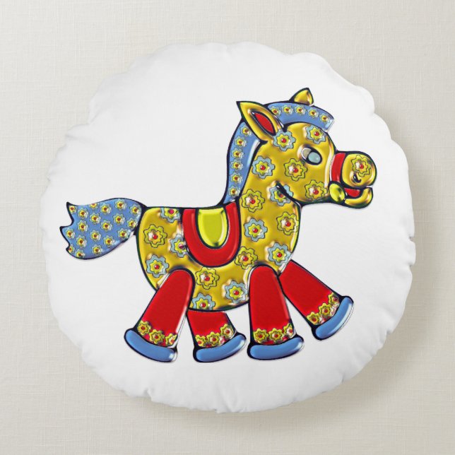 Cojín Redondo Horsey BABY DECOR (Anverso)