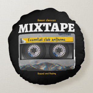 Cojín Redondo House Classics Mixtape Club Anthems