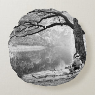 Cojín Redondo Huckleberry & Tom