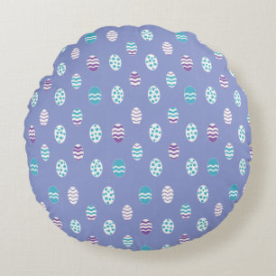 Cojín Redondo Huevo de Pascua/primavera pastel
