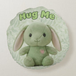 Cojín Redondo Hug Me Bunny Round Throw Pillow