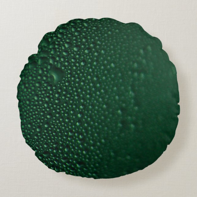Cojín Redondo Humo verde (Anverso)