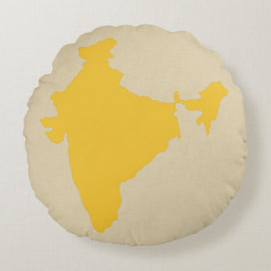 Cojín Redondo Humores la India de la especia del azafrán