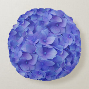 Cojín Redondo Hydrangea Blue
