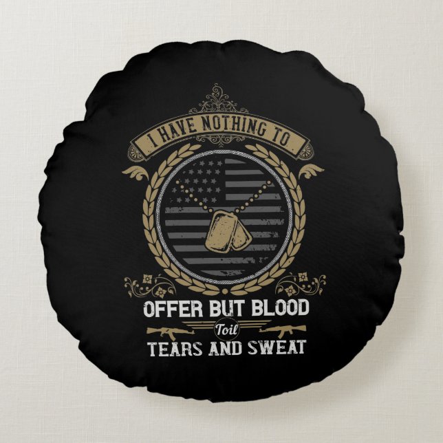 Cojín Redondo I Have Nothing To Offer (Anverso)