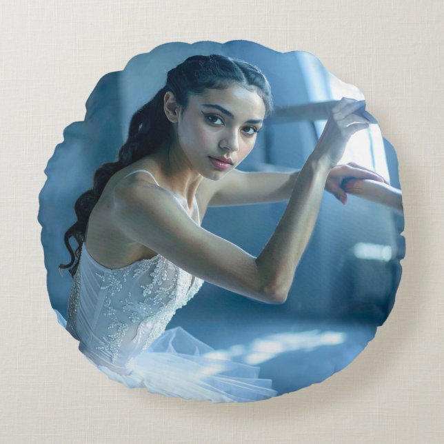 COJÍN REDONDO I LOVE BALLET - BALLET & DANCE (Anverso)