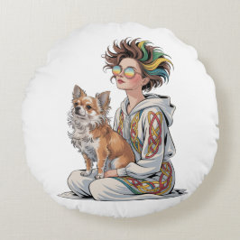 Cojín Redondo i love my chihuahua