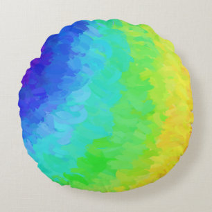 Cojín Redondo Icación del arcoiris