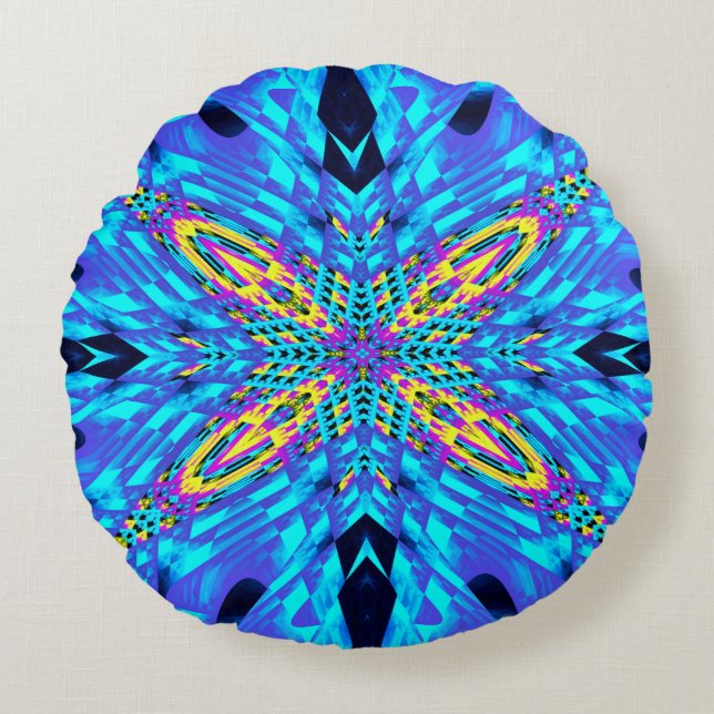 COJÍN REDONDO ICE BLUE (Anverso)