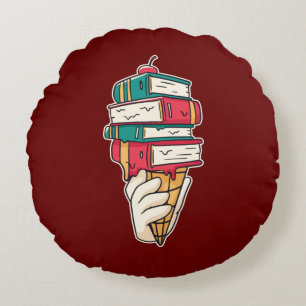 Cojín Redondo Ice Cream Pun