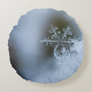 Cojín Redondo Icy Snowflake