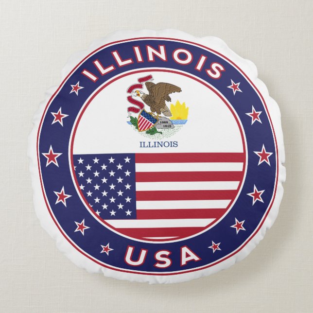 Cojín Redondo Illinois (Anverso)