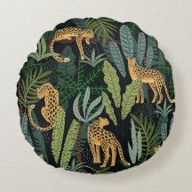 Ilustracion forestal de selva leopardo sin problem