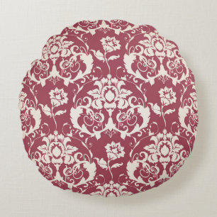 Cojín Redondo Ilustracion. Textura de lujo. Barroco, costura de 