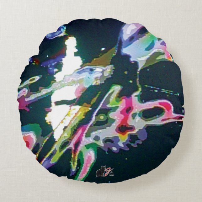 Cojín Redondo Imagen de KC plasmoide (Anverso)