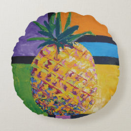 Cojín Redondo Imagen de obra Piña. SERIE