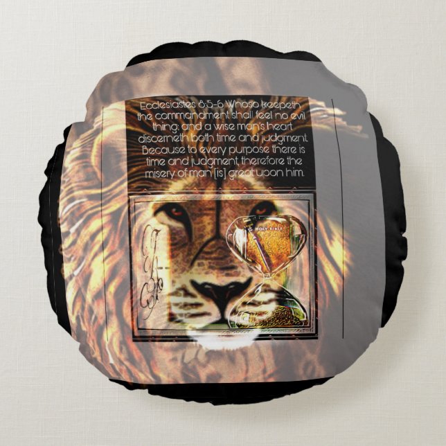 Cojín Redondo Imágenes de secuencias de comandos 01 (Anverso)