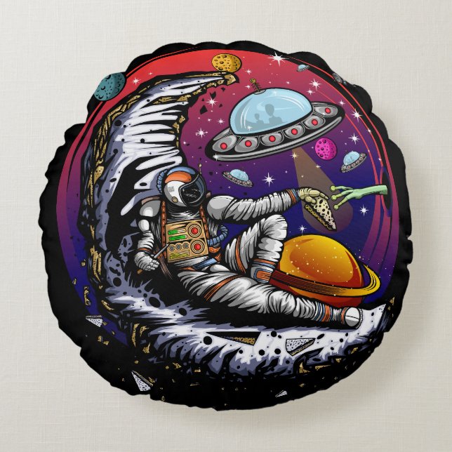 Cojín Redondo imán de piedra (Anverso)