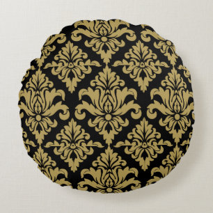 Cojín Redondo Impresión decorativa de tejidos de Damasco