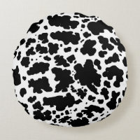 Impresión moderna de piel de vaca negra