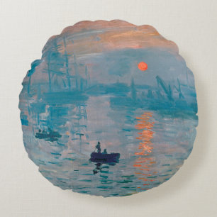 Cojín Redondo Impression Sunrise Claude Monet