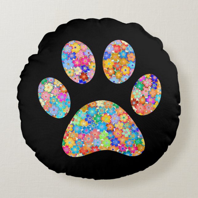 Cojín Redondo Imprimir trazo (Anverso)