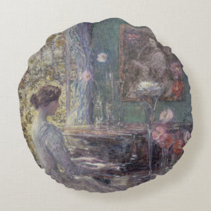 Cojín Redondo Improvisación por Frederick Childe Hassam