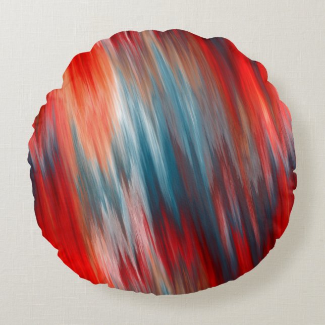 Cojín Redondo Incendio nativo (Anverso)