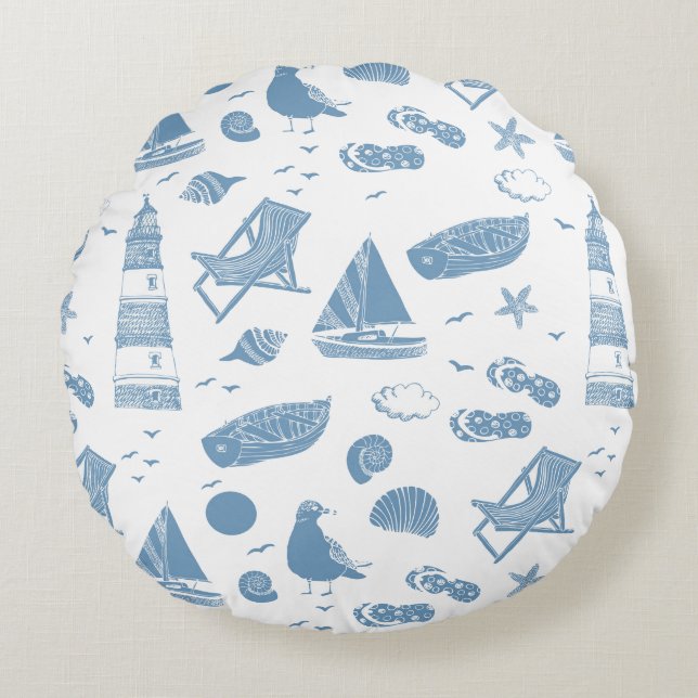 Cojín Redondo Indoor Throw Pillow (Anverso)