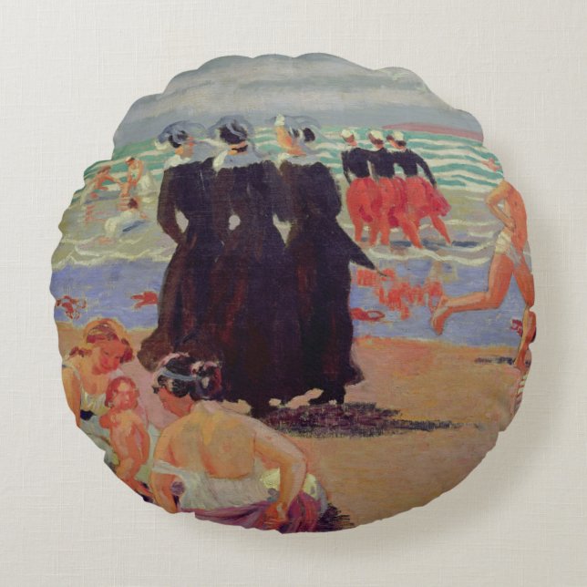 Cojín Redondo Indulto de Sainte-Anne-la-Palud (Anverso)