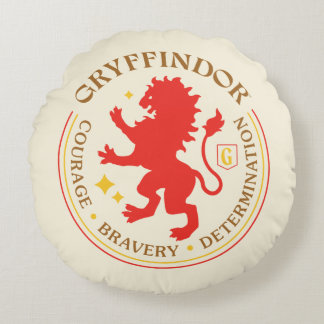 Cojín Redondo Insignia del orgullo de la casa del león rojo GRYF