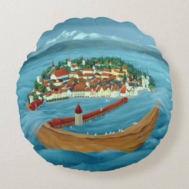 Cojín Redondo Inundación 1999 (Anverso)