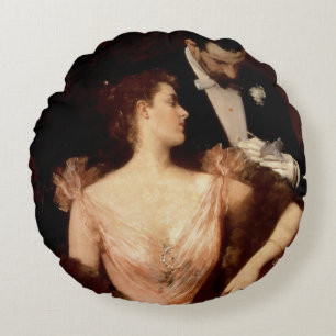 Cojín Redondo Invitación al vals, 1895 (aceite en lona)