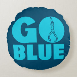Cojín Redondo Ir azul