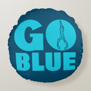 Cojín Redondo Ir azul