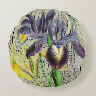 Cojín Redondo Iris Floral Fantasy 2.0 Round Neutral