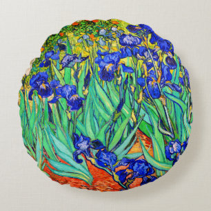 Cojín Redondo Irises de Vincent Van Gogh