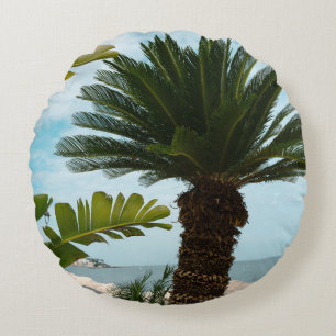 Cojín Redondo Ischia Ponte Frente al Océano Palma Serenidad 1