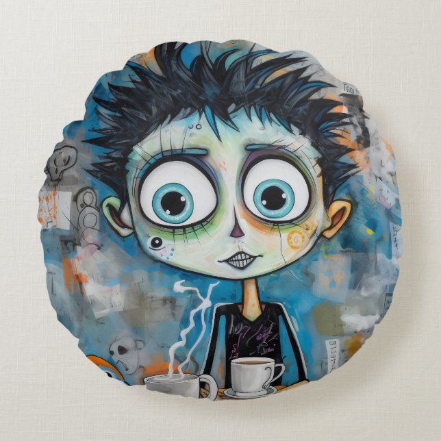 Cojín Redondo Ivanovix Inkwell (Anverso)