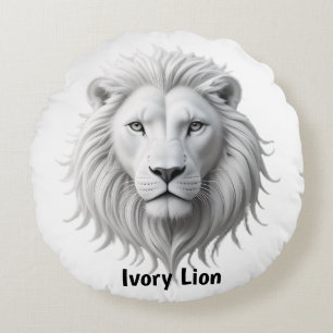 Cojín Redondo Ivory Lion