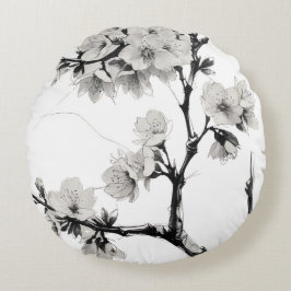 Cojín Redondo Japanese Cherry Blossom Sakura