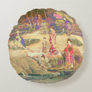 Cojín Redondo Japanese Garden II / Washed Edition