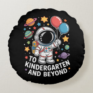 Cojín Redondo jardín de infancia y más allá astronauta espacio