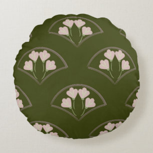 Cojín Redondo "Jardín de vieira"